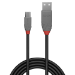 Lindy 2m USB 2.0 Type A to Micro-B Cable, Anthra Line