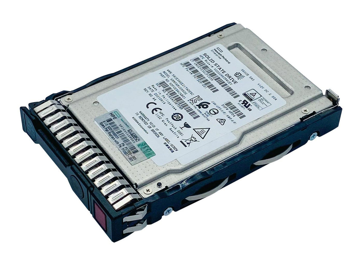 Hewlett Packard Enterprise 960GB SAS Solid State Drive - 2.5-inch small form factor (SFF), Read Intensive (RI), Smart Carrier (SC), VS, Digitally Signed Firmware