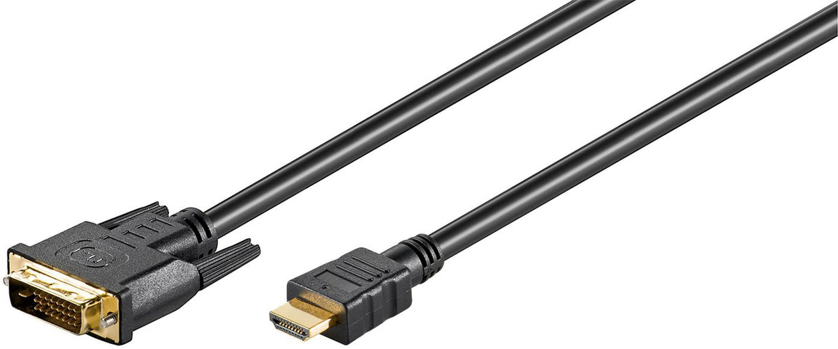 Microconnect HDM192411.8 video cable adapter 1.8 m DVI-D HDMI Type A (Standard) Black