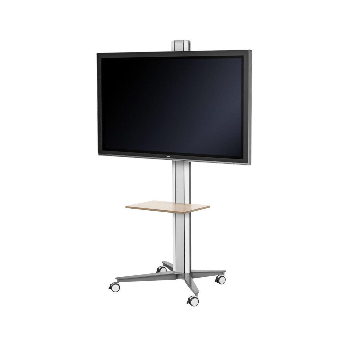 SMS Flatscreen X FH M1455 WS - Mobile Trolley. 65" - 98" Displays, Max. 100 kg., VESA 200x200 - 400x800, - Silver/White Pallet shipment