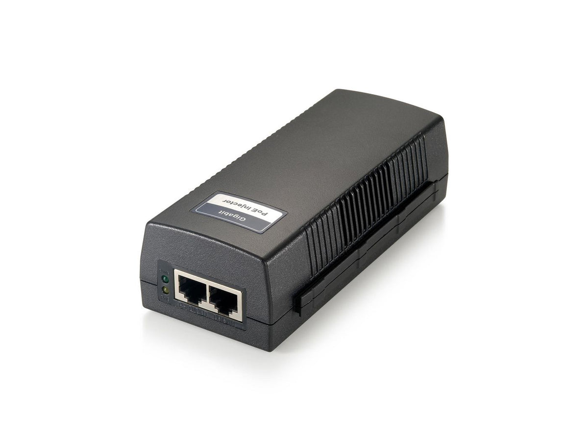 LevelOne GIGABIT POE INJECTOR 30W Gigabit PoE Injector, 30W, Gigabit Ethernet, 10,100,1000 Mbit/s, 100 m, Black, PoE,Power, FCC Part 15, CE,