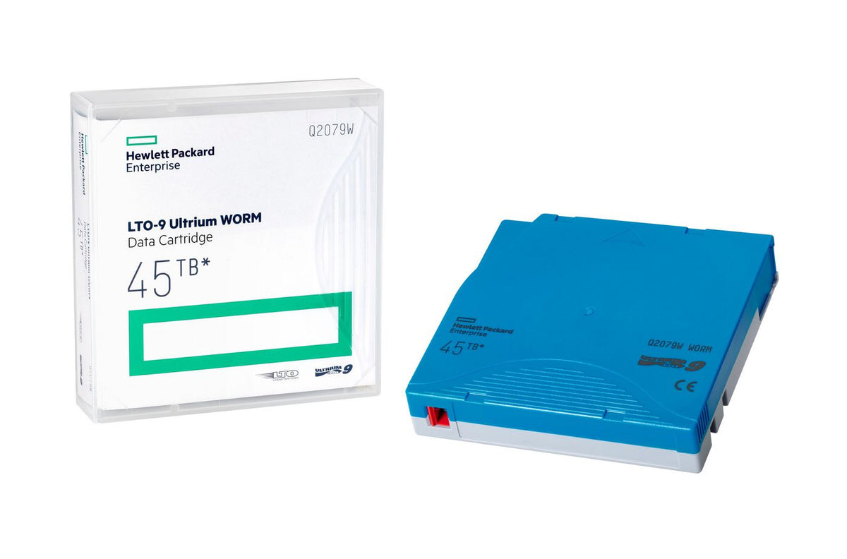 Hewlett Packard Enterprise HPE LTO-9 ULTRIUM 45TB WORM Q2079W, LTO, 45000 GB, 30 year(s), Blue, 1.27 cm, 1035 m