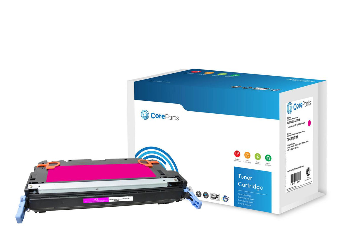 CoreParts Toner Magenta 1658B002AA Pages: 6.000, Nordic Swan Canon I-Sensys LBP-5300/5360 (711) Series