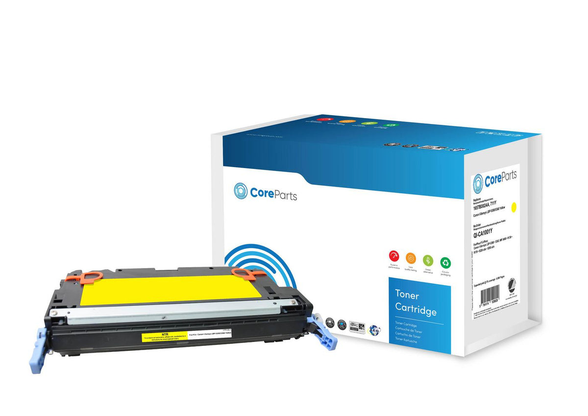 CoreParts Toner Yellow 1657B002AA Pages: 6.000, Nordic Swan Canon I-Sensys LBP-5300/5360 (711) Series