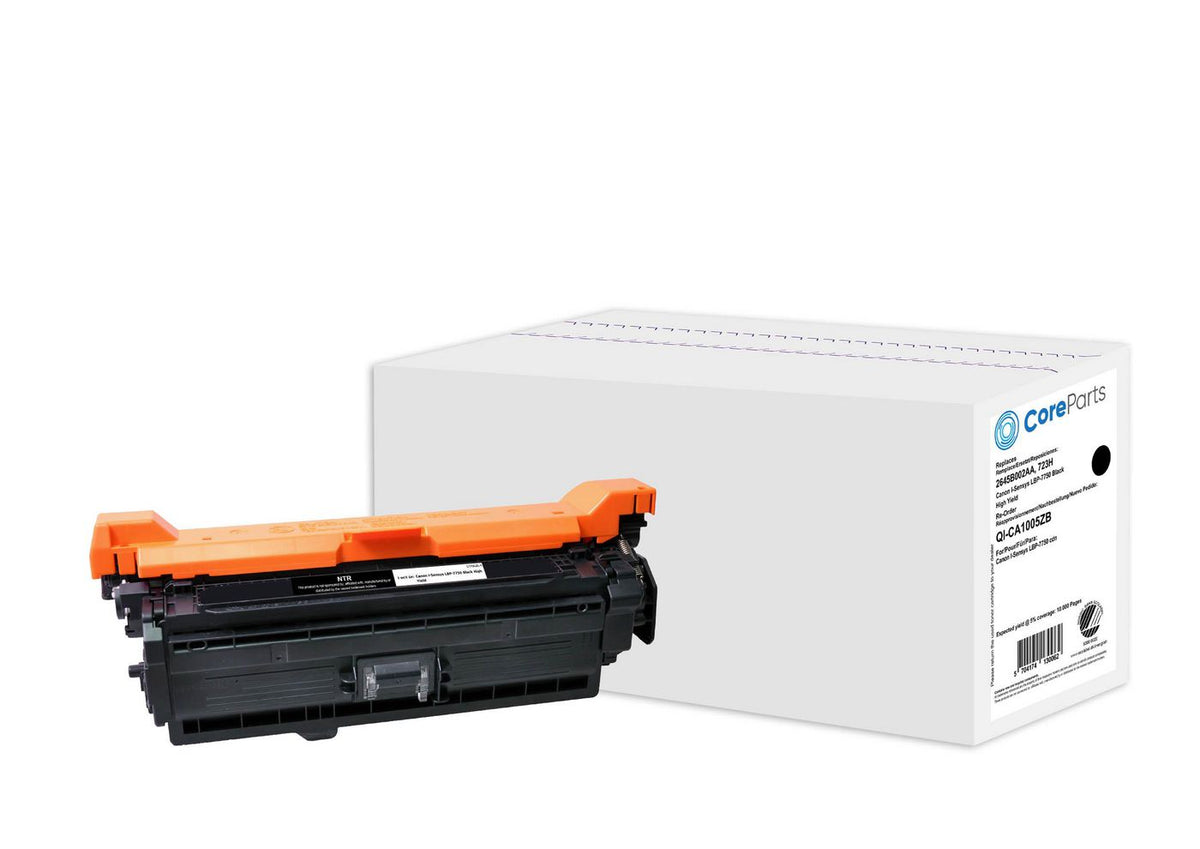 CoreParts Toner Black 2645B002AA Pages: 10.000, Nordic Swan Canon I-Sensys LBP-7750 (723H) High Yield Series
