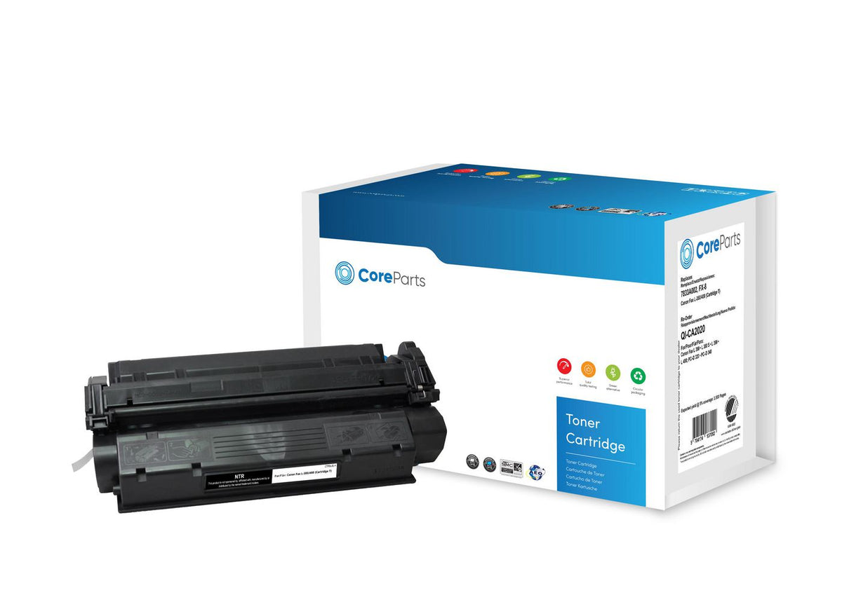 CoreParts Toner Black 7833A002 Pages: 3.500, Nordic Swan Canon Fax L-380/400 (FX8/Cartridge T)