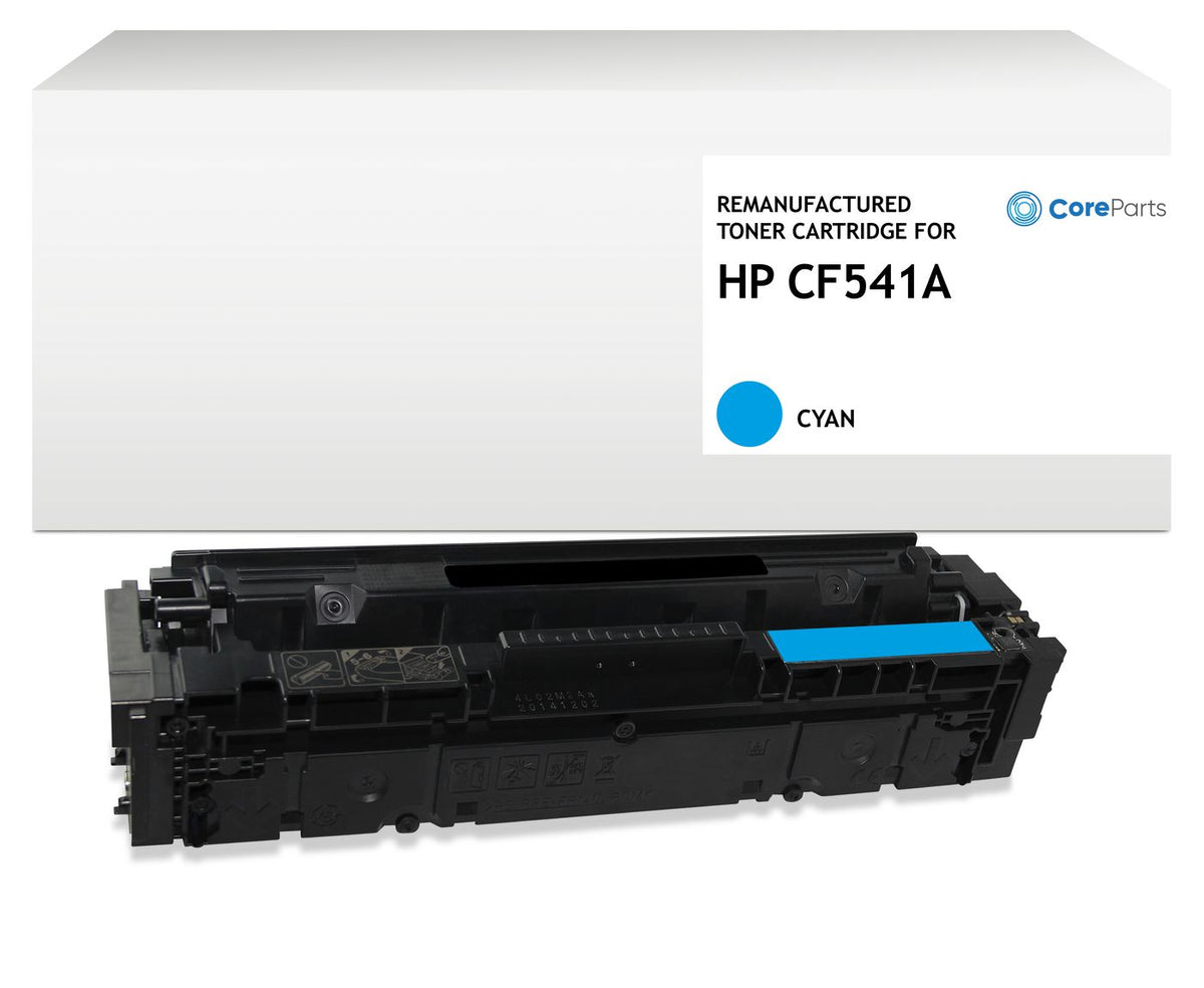 CoreParts Toner Cyan CF541A Pages: 1.300 HP LaserJet Pro M 254 dw, M 254 nw, LaserJet Pro MFP M280 nw, M281 fdn, M281fdw
