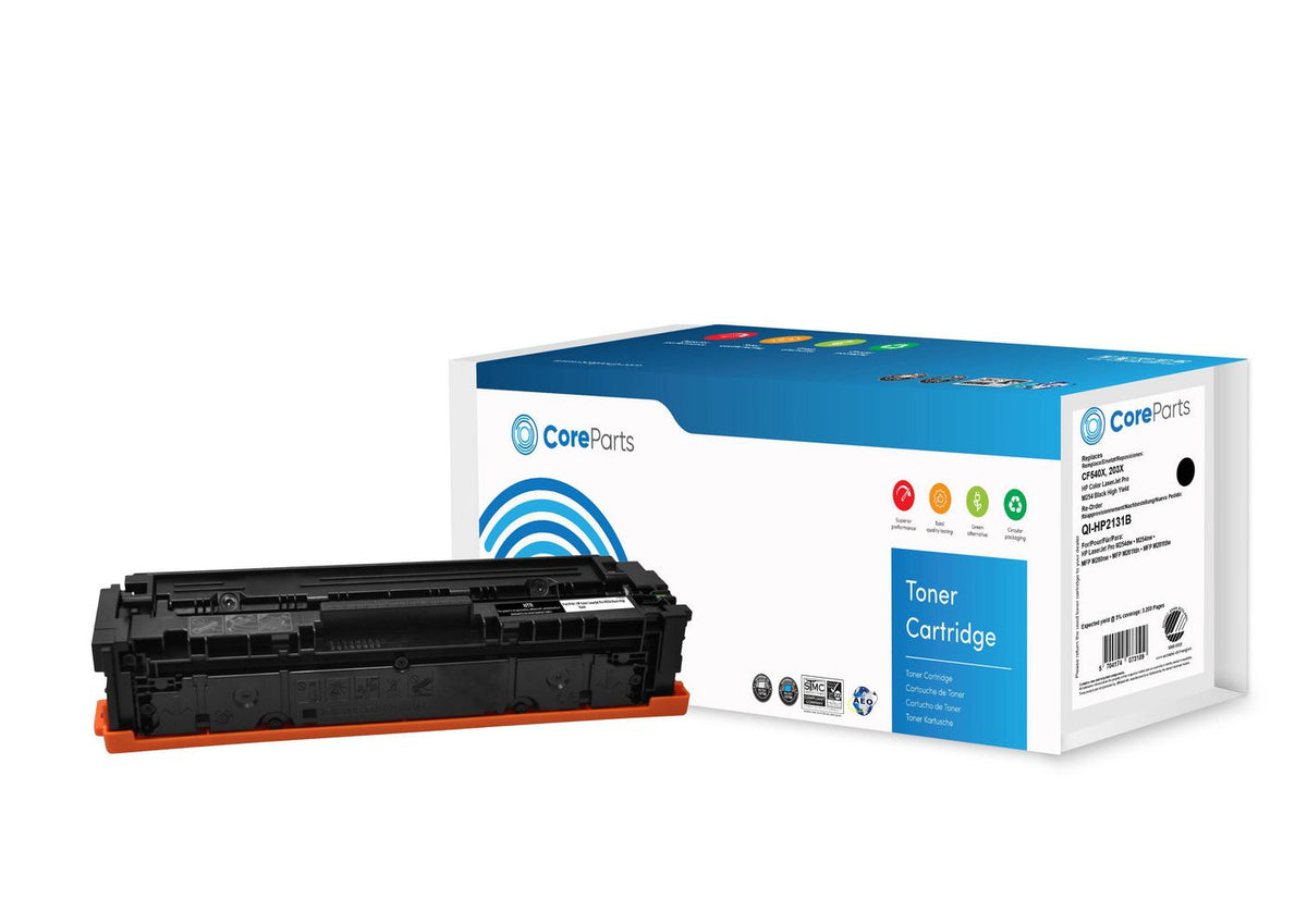 CoreParts Toner Black M254K-HY-NTR Pages: 3200 HP Color LaserJet Pro M254 Black High Yield