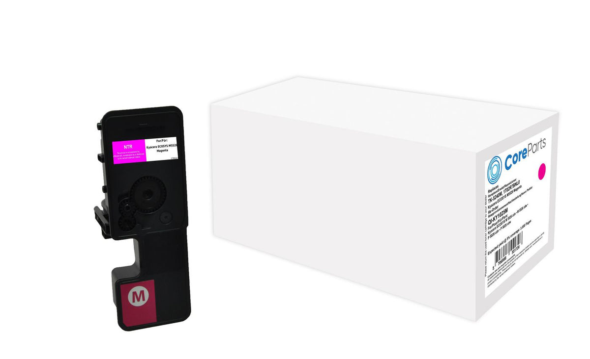 CoreParts Toner Magenta TK-5240M Pages: 3.000 Kyocera ECOSYS M 5526 cdn, ECOSYS M 5526 cdw, ECOSYS P 5026 cdn / cdw