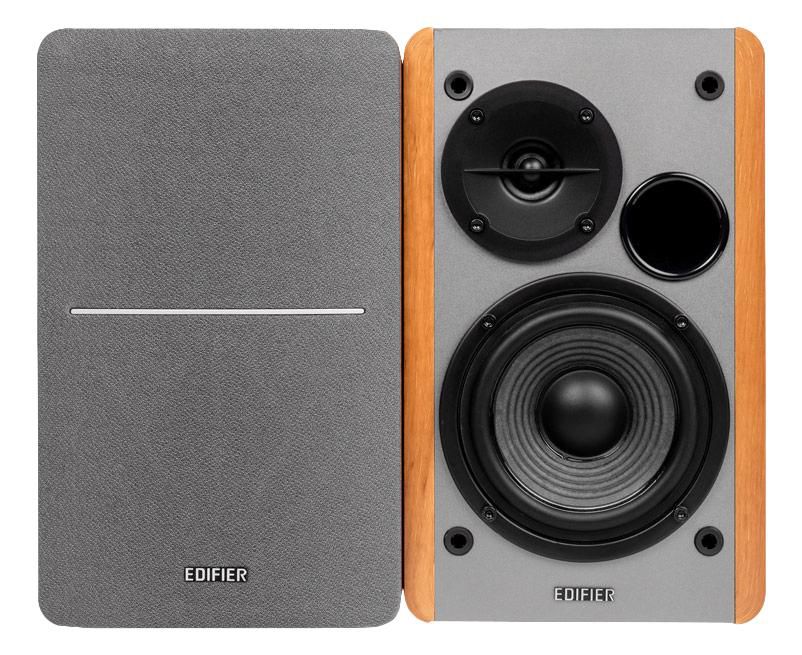 Edifier Studio R1280T 2.0 wood Studio 1280T, 2-way, 1.0 channels, Wired, 21 W, 6 O, Grey,Wood