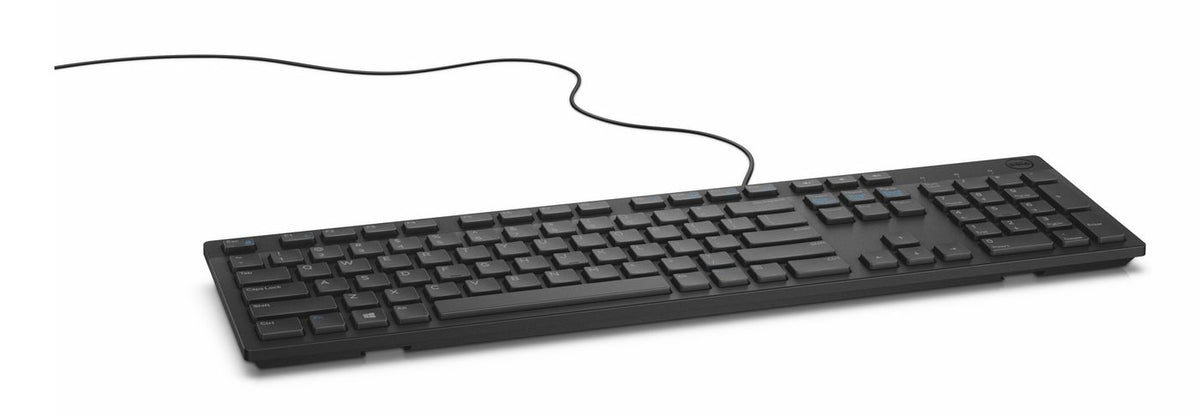 Dell Keyboard, External, USB, French, 105 Keys, Black, KB216-B KB216, Full-size (100%), USB, AZERTY, Black