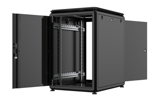 Lanview RDL16U68BL rack cabinet 16U Freestanding rack Black