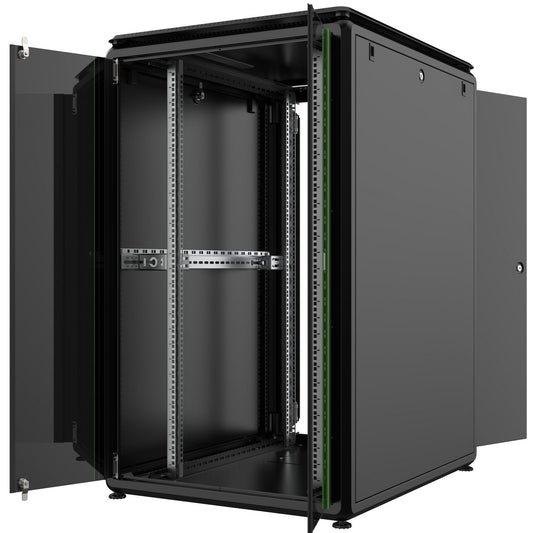 Lanview RDL26U81BL rack cabinet 26U Freestanding rack Black