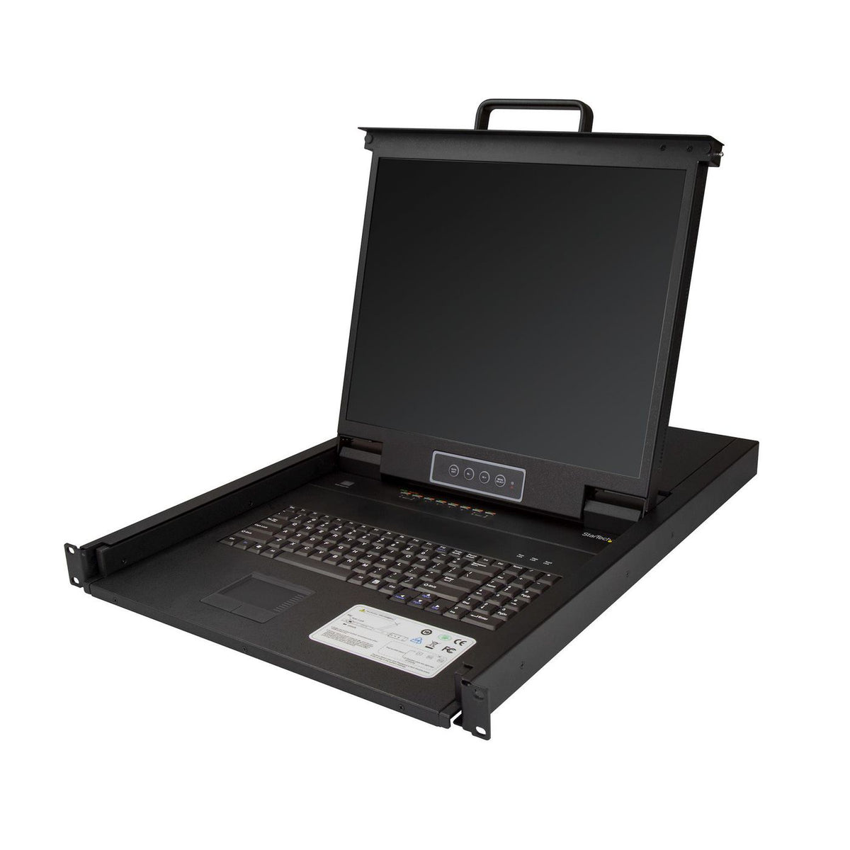 StarTech.com 8 Port Rackmount Kvm Console W/ 6Ft Cables - Integrated Kvm Switch W/ 19" Lcd Monitor - Fully Featured 1U Lcd Kvm Drawer- Osd Kvm -
