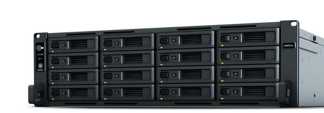Synology RackStation RS4021xs+ Intel Xeon D-1541 8-core 2.2GHz and 16GB DDR4 onboard RackStation RS4021XS+, Storage server, Rack (3U), Intel®