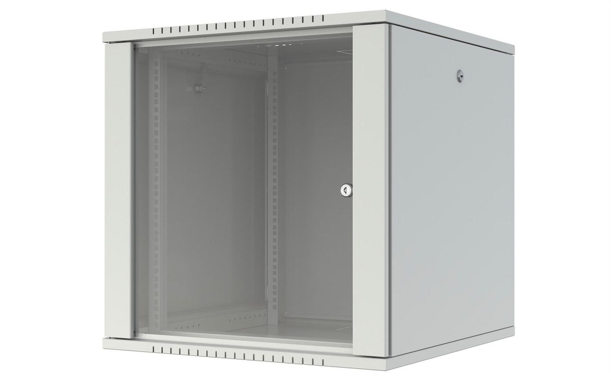 Lanview Quick Assembly Flat pack 19" 12U Rack Wall Mount W:600 x D:600 x H:645mm - White