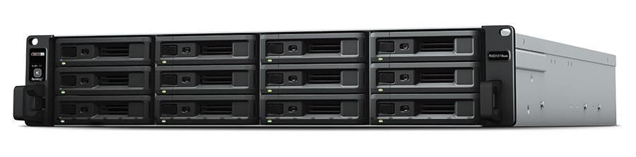 Synology Expansion Unit RXD1219sas 12-bay 2U expansion unit add up to 12 additional 2.5" / 3.5" SAS drive bays on the fly