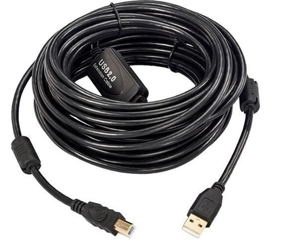 Microconnect USBAB15B-ACTIVE USB cable USB 2.0 15 m USB A USB B Black