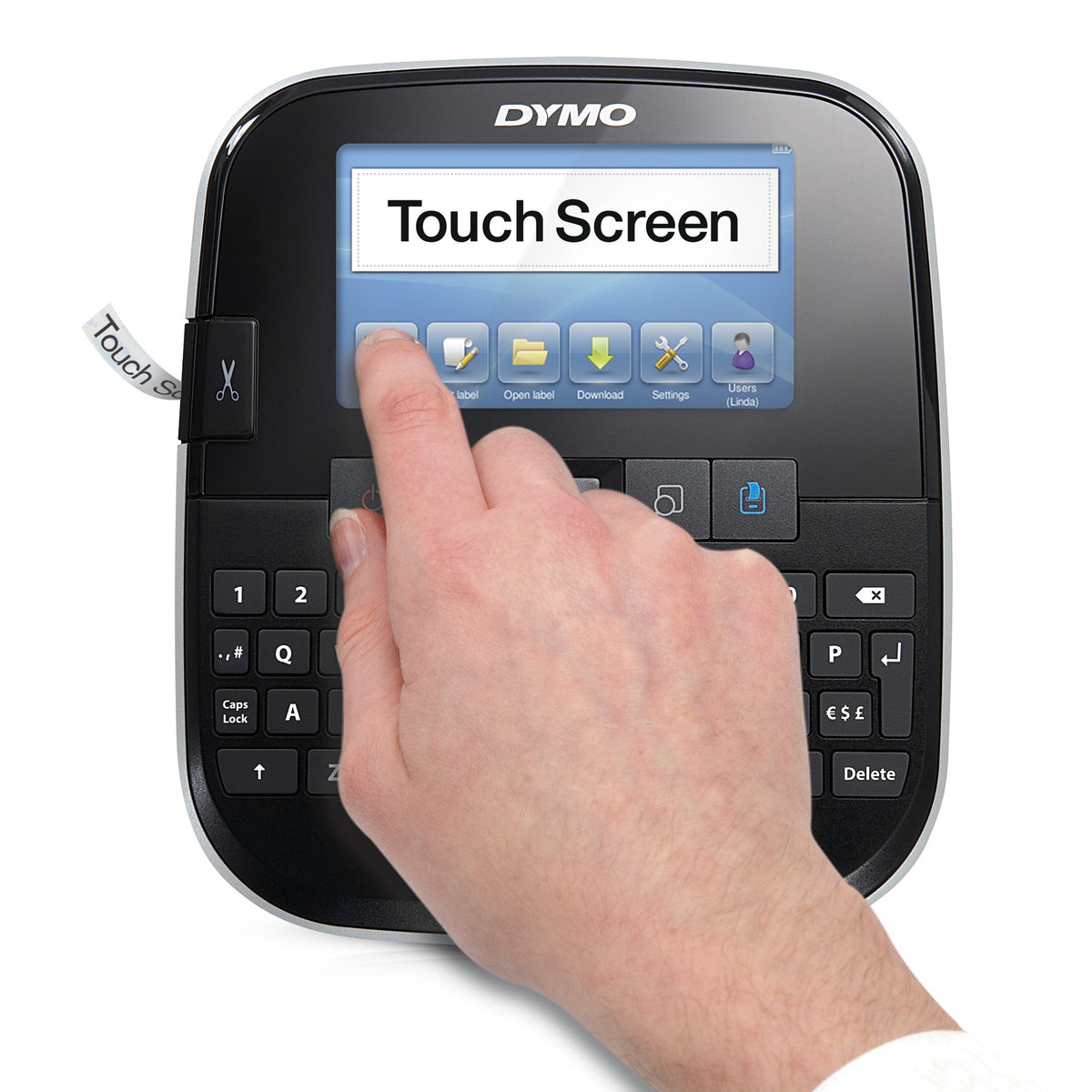 DYMO LabelManager Label Manager 500TS Touch Screen Handheld Label Maker | QWERTY Keyboard | Full Colour with PC/Mac Connection
