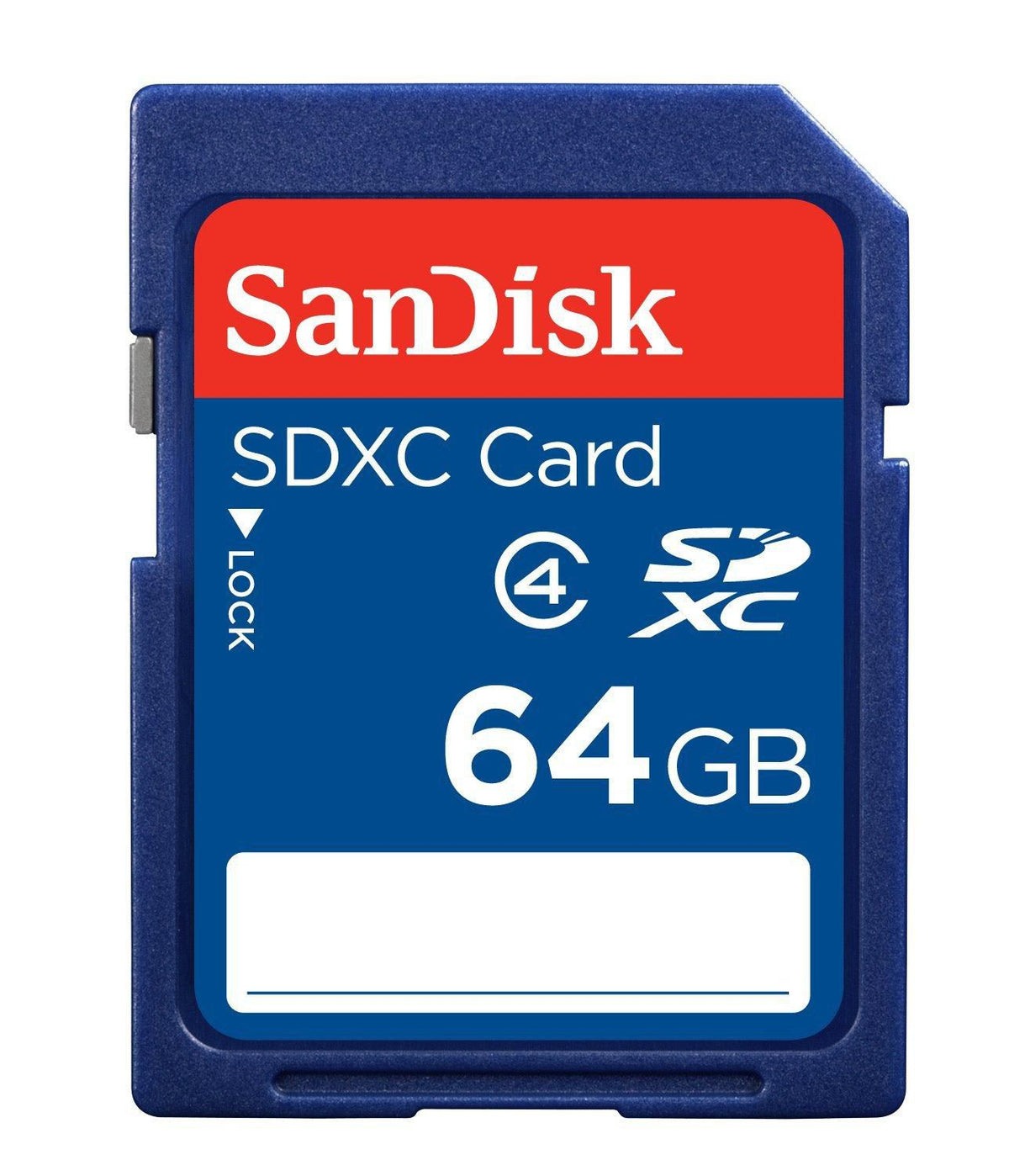 Sandisk 64GB SDXC 64GB SDXC, 64 GB, SDXC, Class 4, Shock resistant,Water resistant, Blue