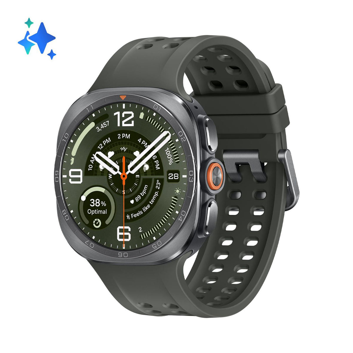 Samsung Galaxy Watch Ultra2 3.81 Cm (1.5") Amoled 47 Mm Digital 498 X 498 Pixels Touchscreen 4G Silver Wi-Fi Gps (Satellite)