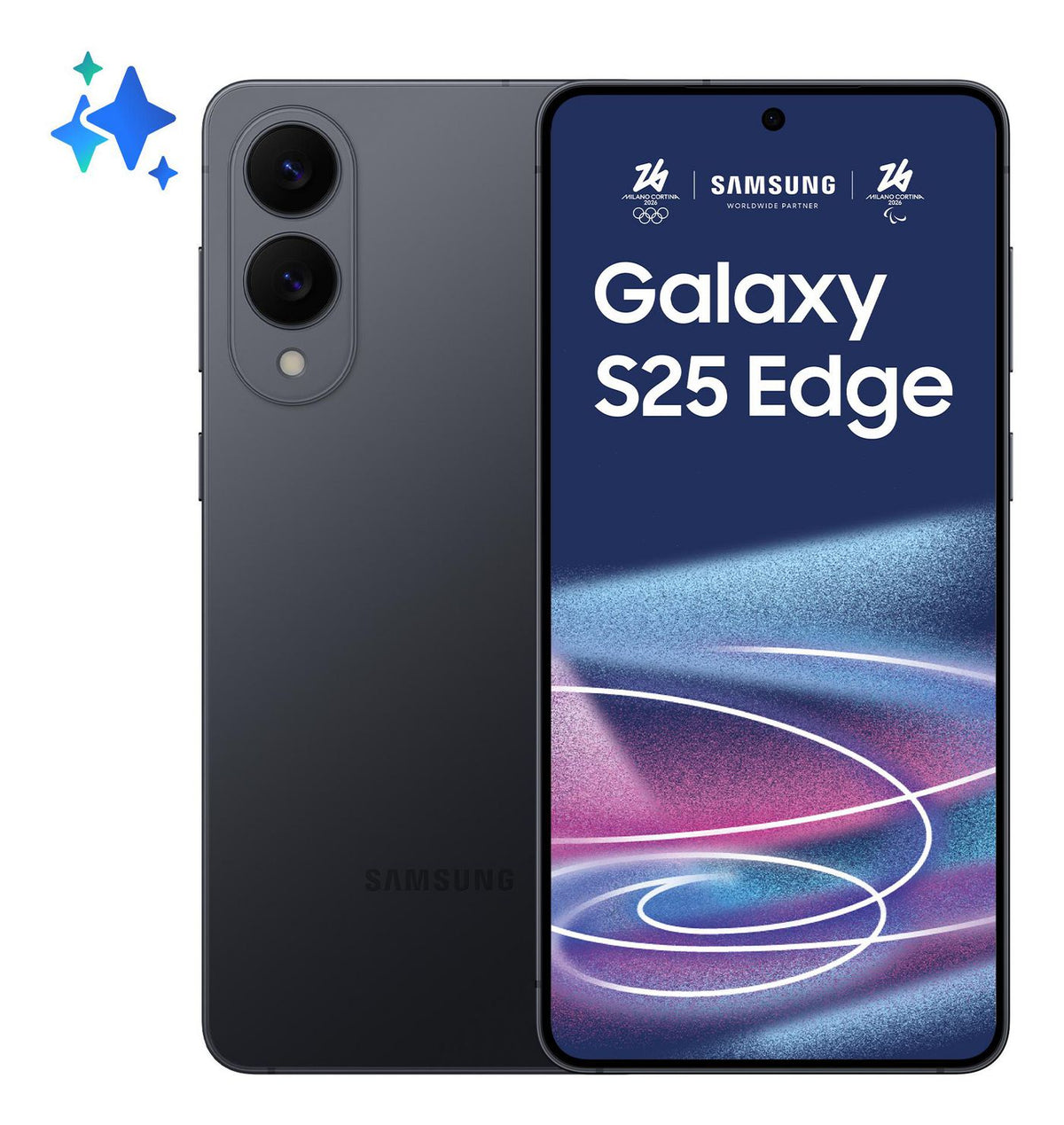 Samsung Galaxy S25 Edge 17 Cm (6.7") Dual Sim Android 15 5G Usb Type-C 12 Gb 256 Gb 3900 Mah Black