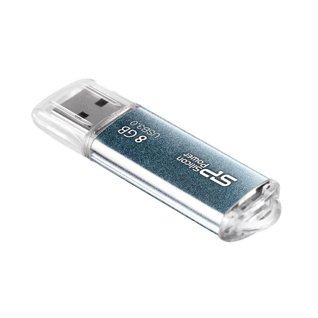 Silicon Power USB-Stick 8GB USB3.0 M01 Blue Marvel M01 8GB, 8 GB, USB Type-A, 3.2 Gen 1 (3.1 Gen 1), Cap, 10 g, Blue