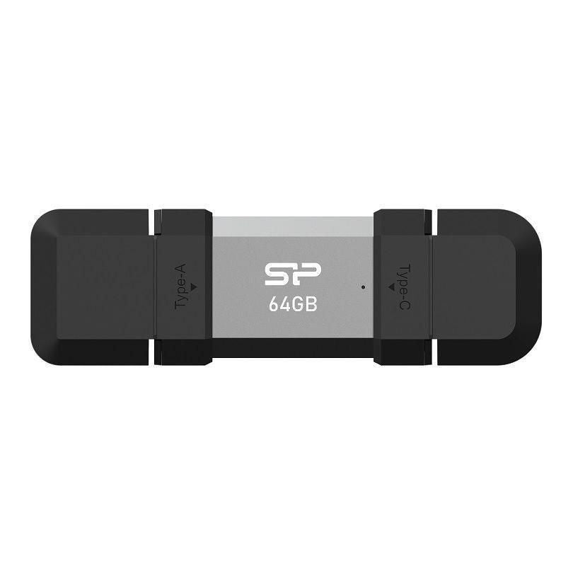 Silicon Power Usb Flash Drive 64 Gb Usb Type-A / Usb Type-C 3.2 Gen 1 (3.1 Gen 1) Black, Silver