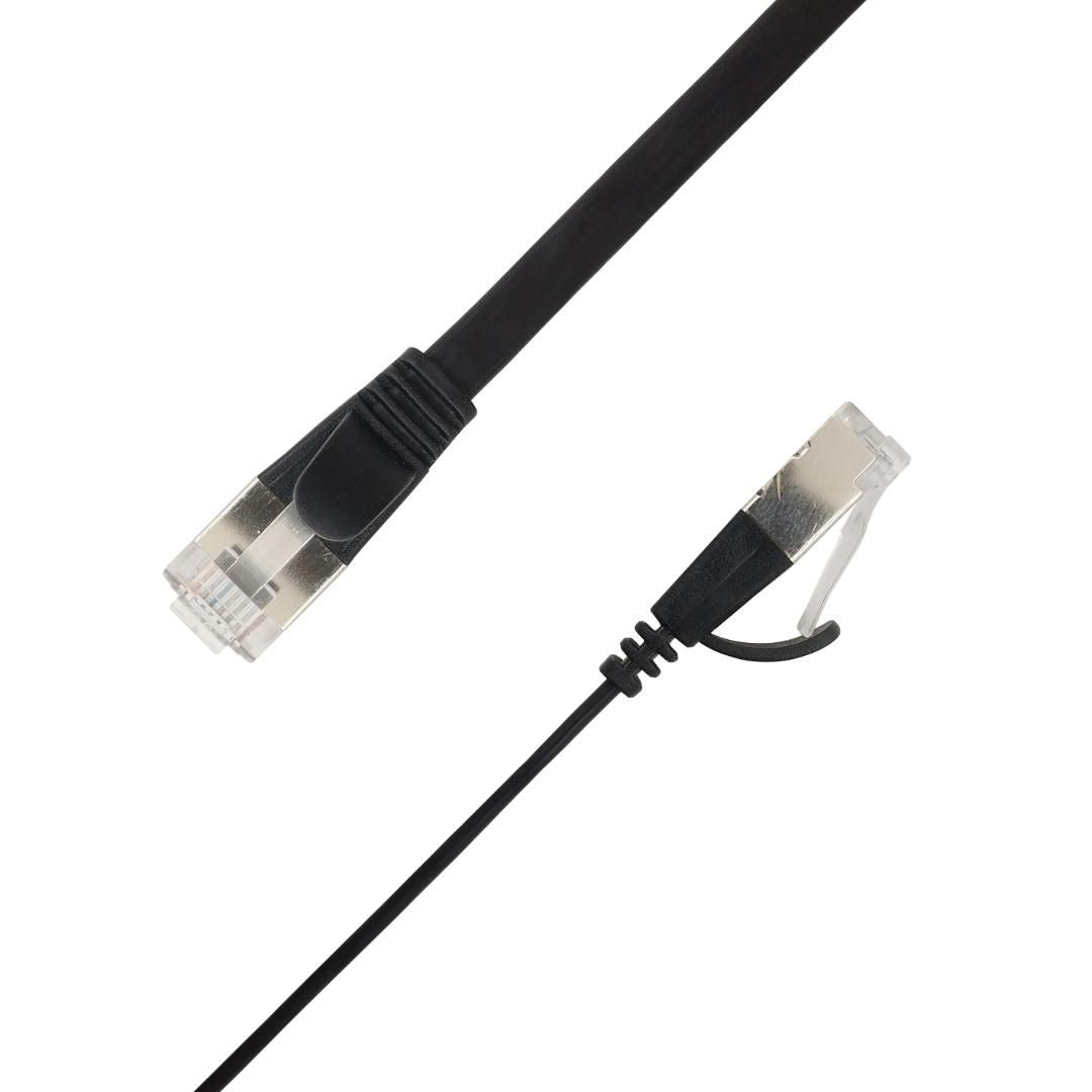 LinkIT STP-FL6A-00350-BLK networking cable Black 3.5 m Cat6a U/FTP (STP)