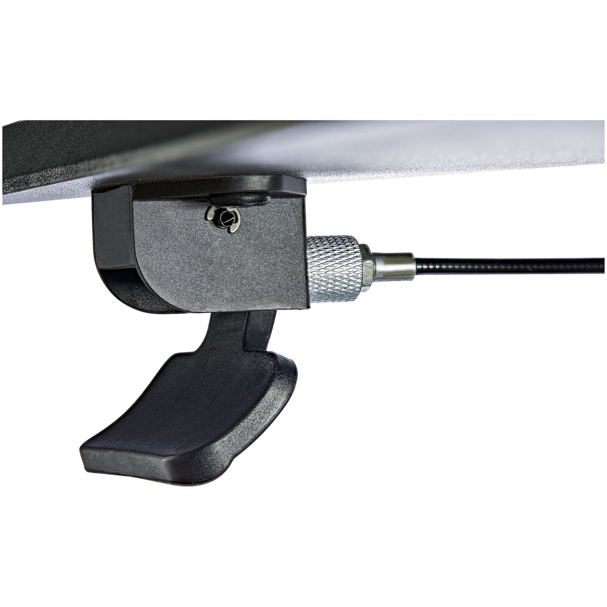 StarTech.com Mobile Standing Desk - Portable Sit Stand Ergonomic Height Adjustable Cart on Wheels - Rolling Computer/Laptop Workstation Table with Locking One-Touch Lift for Teacher/Student