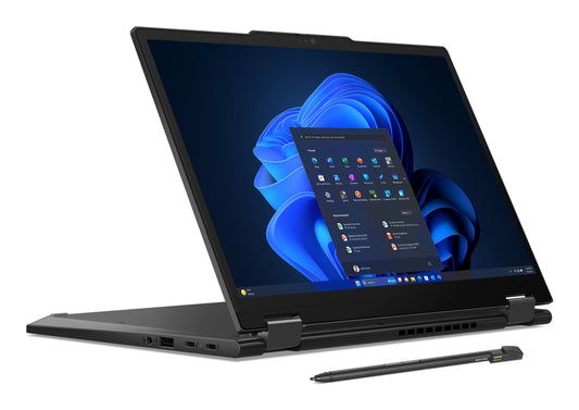 Lenovo ThinkPad X13 2-in-1 Gen 5 Intel Core Ultra 5 135U Hybrid (2-in-1) 33.8 cm (13.3") Touchscreen WUXGA 16 GB LPDDR5x-SDRAM 256 GB SSD Wi-Fi 6E (802.11ax) Windows 11 Pro UK English Black + Stylus pen