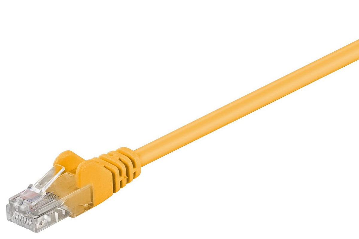 Microconnect B-UTP505Y networking cable Yellow 5 m Cat5e U/UTP (UTP) Round