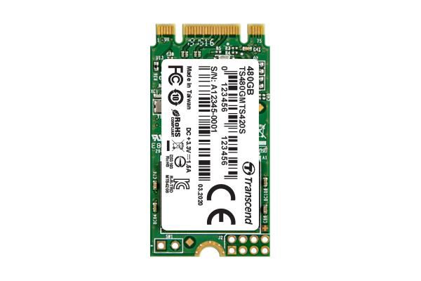Transcend M.2 SSD 420S 480GB Transcend M.2 SSD 420S 480GB, 480 GB, M.2, 530 MB/s, 6 Gbit/s
