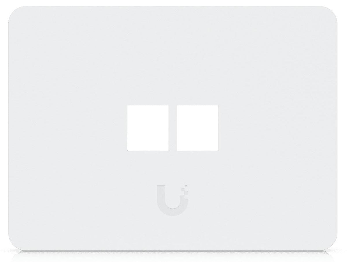 Ubiquiti Universal keystone wall plate with paintable cover for a clean, customizable finish. 2P
