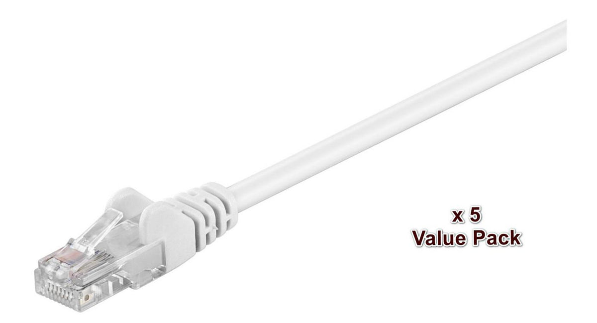 Microconnect V-UTP515WVP networking cable White 15 m Cat5e U/UTP (UTP) Round