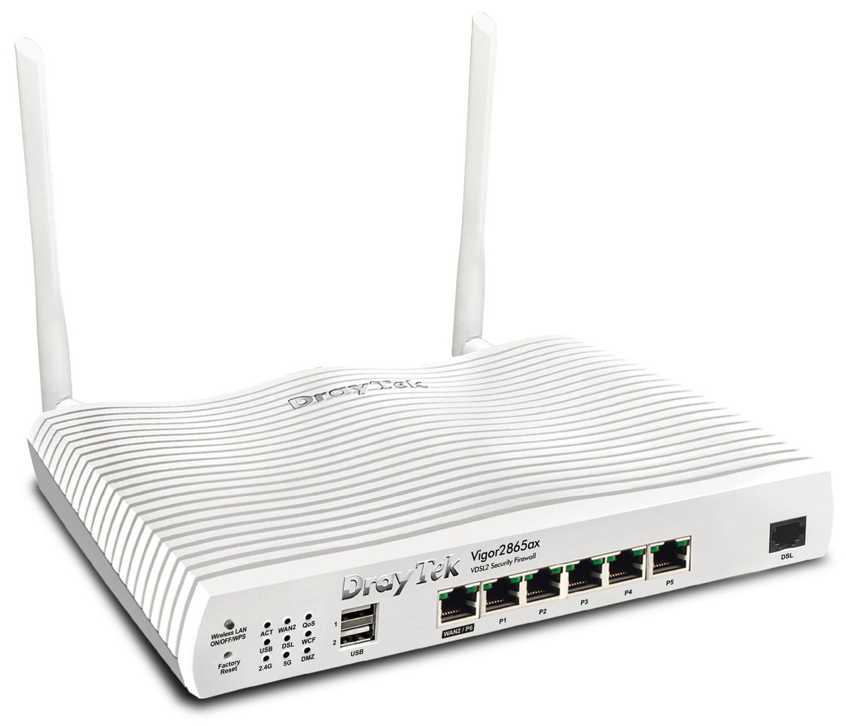 Draytek Vigor 2865Ax **EU PLUG** Wireless Router Gigabit Ethernet Dual-Band (2.4 Ghz / 5 Ghz) White