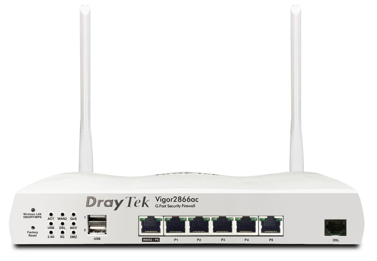 Draytek Vigor 2866Vac Wireless Router Gigabit Ethernet Dual-Band (2.4 Ghz / 5 Ghz) 4G White