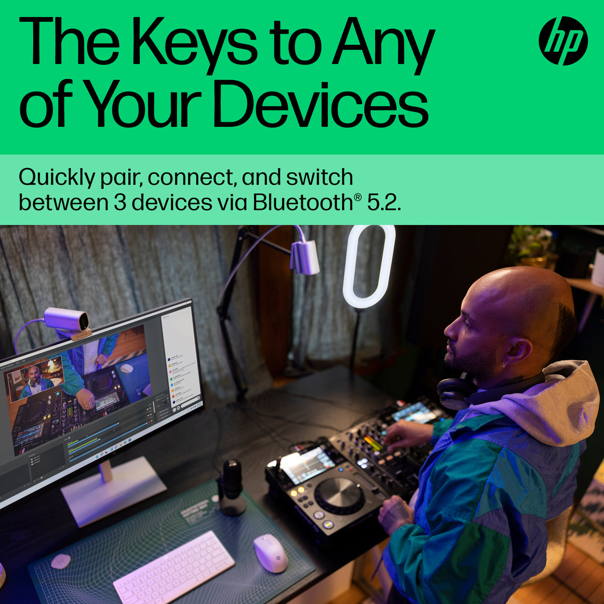 HP 350 Compact Multi-Device Bluetooth Keyboard