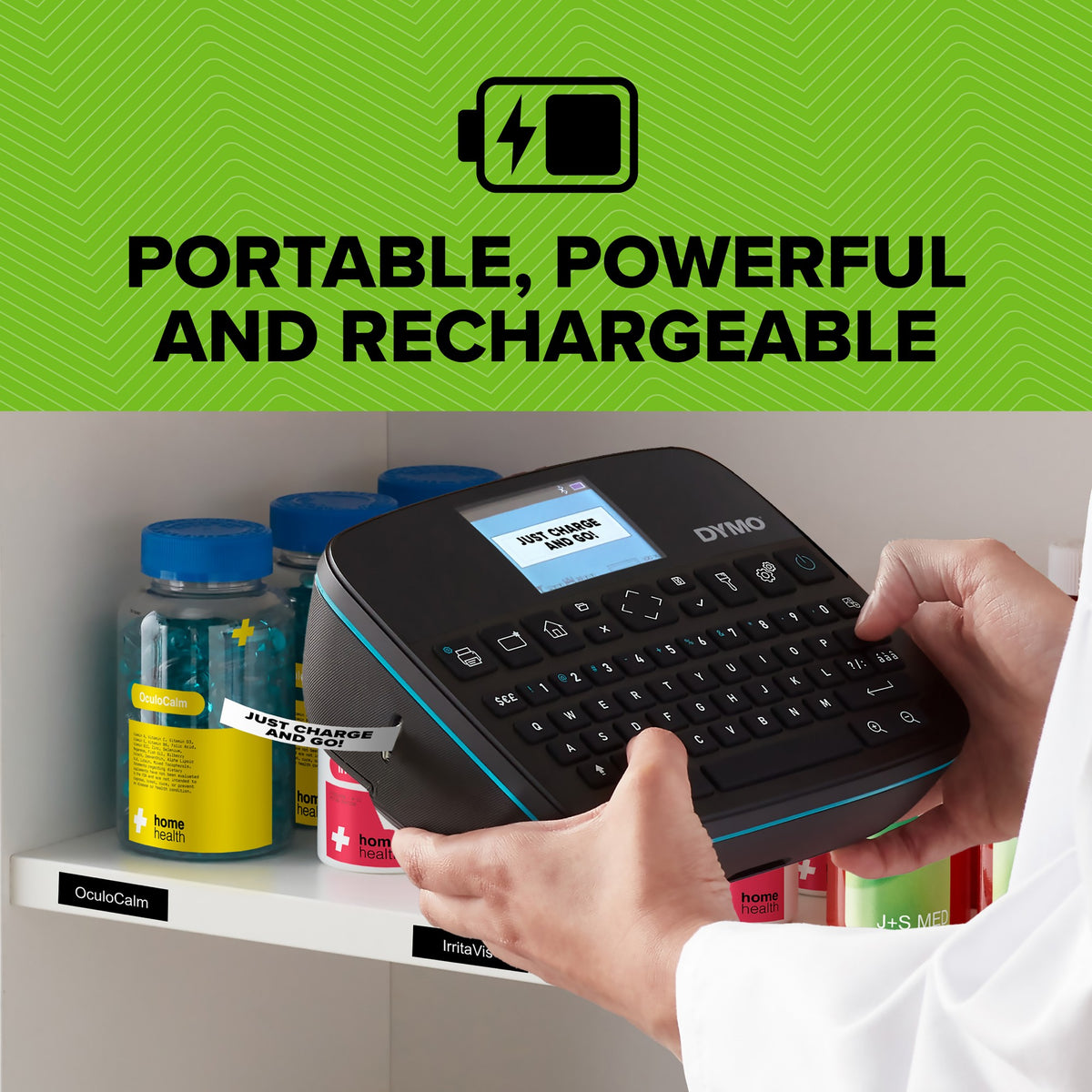 DYMO LabelManager Executive 640 CB Portable Label Printer | Compact Label Maker Machine with QWERTY Keyboard | Bluetooth & USB Connectivity | Compatible with D1 Standard & Durable Labels