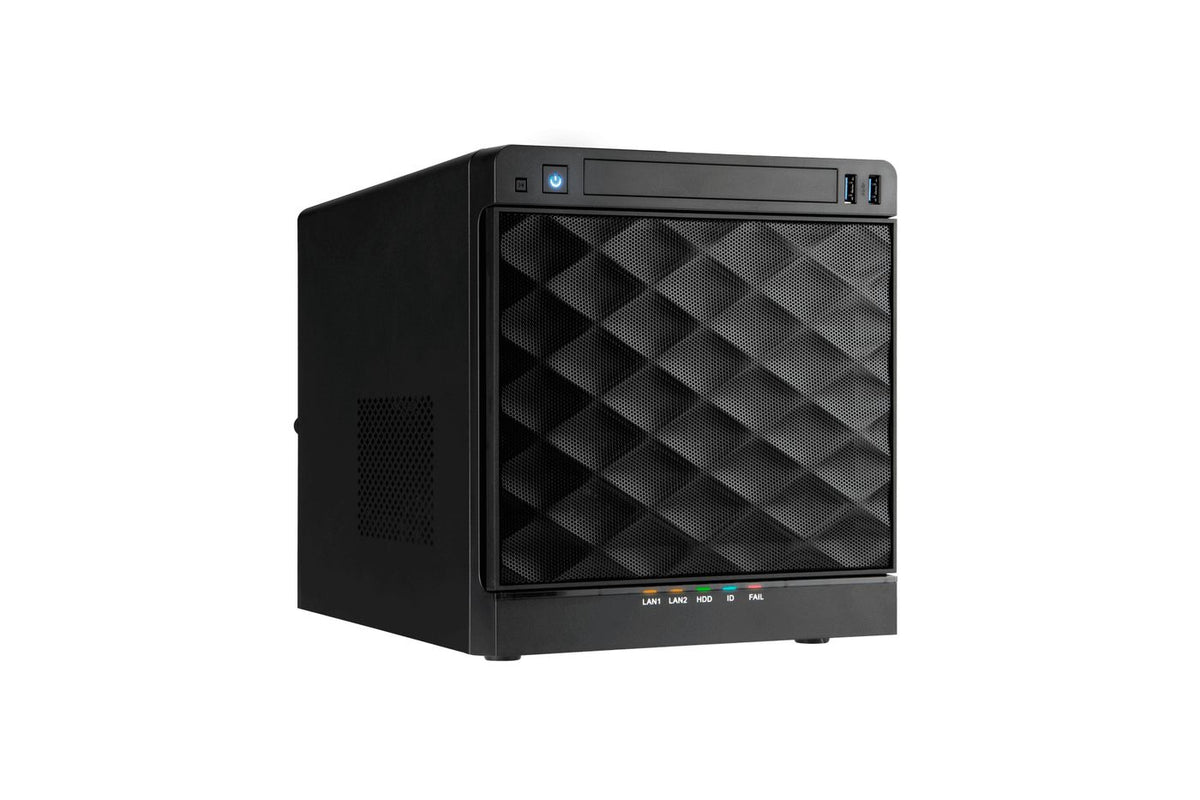 Ernitec Cube 4 Bay Workstation - Intel Ultra 5 225, 16GB, 500GB NVMe, 1x2.5GbE, 1x1GbE, Wifi 6E, 315W, Win11 Pro