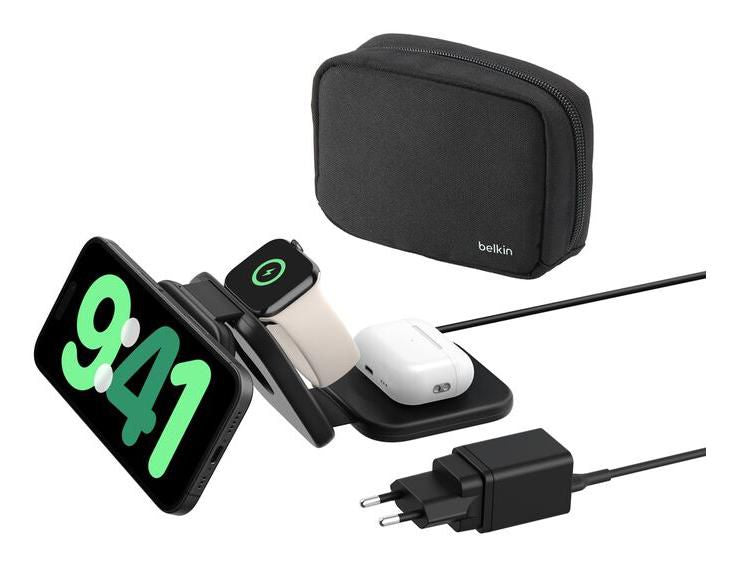 Belkin Boostcharge Pro Headphones, Smartphone, Smartwatch Black Ac, Usb Wireless Charging Fast Charging Indoor