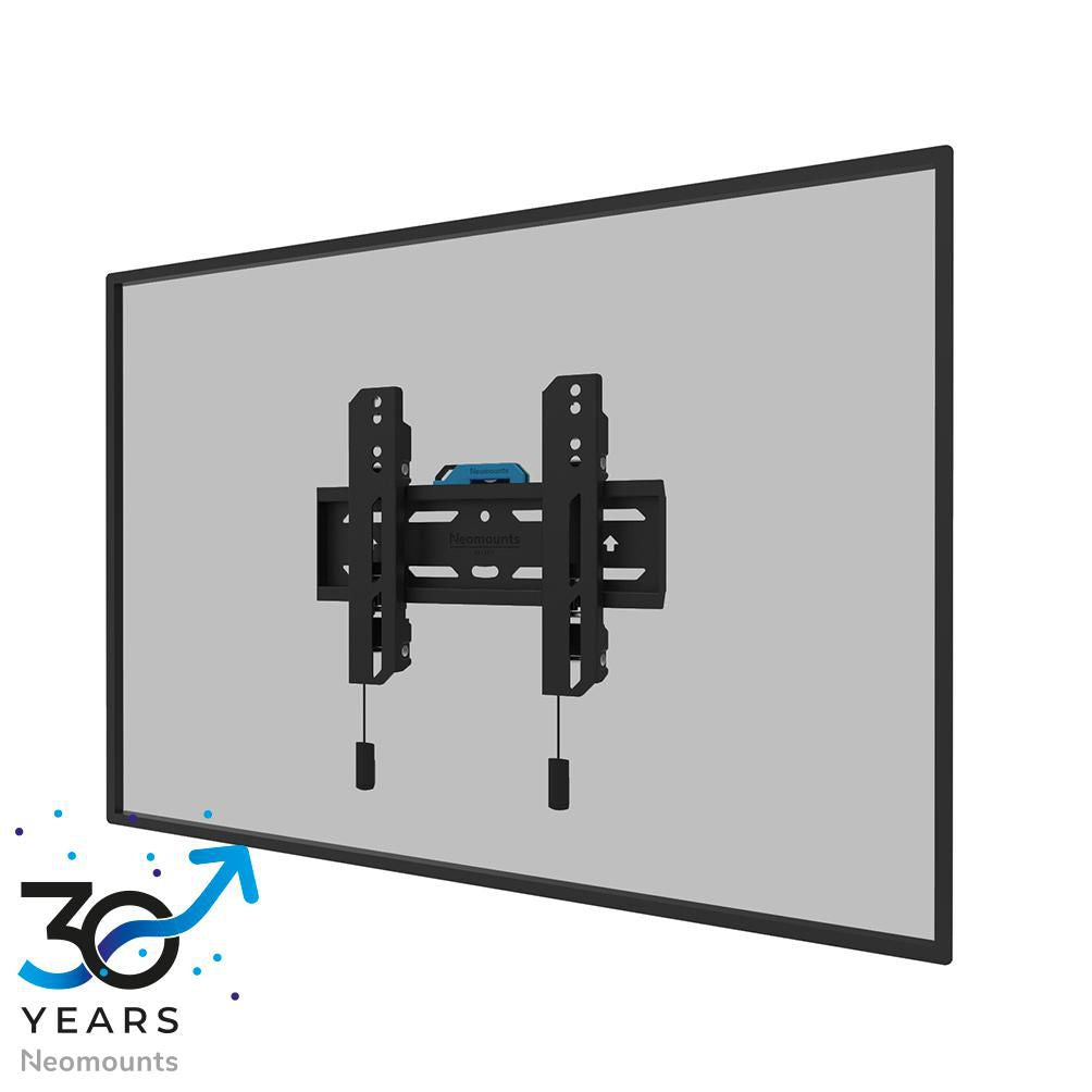 Neomounts WL30S-850BL12, Fixed TV Mount Wall, 24-65", Max 40 kg, VESA 50x50-200x200, D:3,3cm, Level Adjustment, Lockable (Incl. Security Screw, Excl.