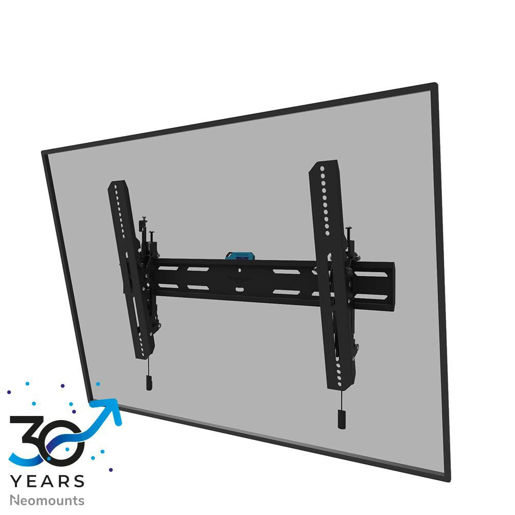 Neomounts WL35S-850BL16, Tiltable Wall Mount, 42-86", Max 60 kg, VESA 100x100-600x400, D:3,5 cm, Level Adjustment, Lockable (Incl Security