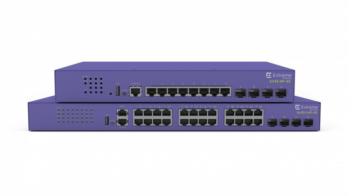 Extreme Networks Extremeswitching X435 Managed Gigabit Ethernet (10/100/1000) Power Over Ethernet (Poe) 1U Violet