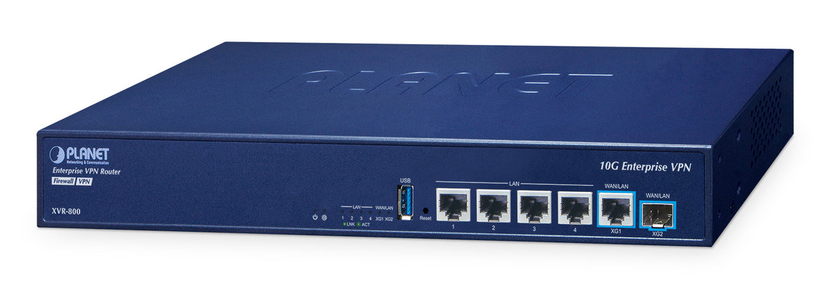 PLANET XVR-800 gateway/controller 10, 100, 2500, 5000, 10000 Mbit/s