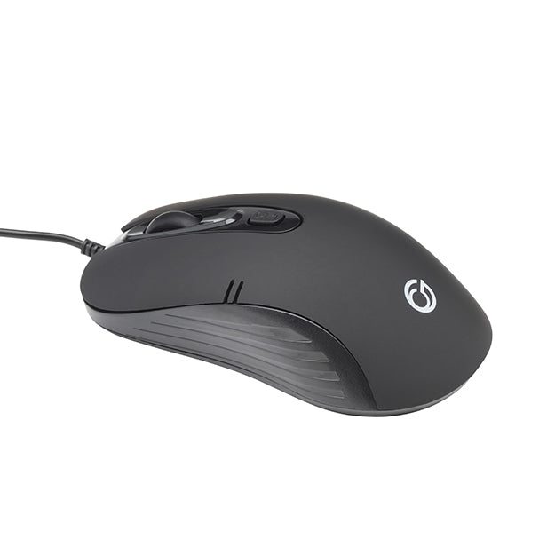 connektgear MO543 USB Full-Size 4 Button Optical Mouse - Black