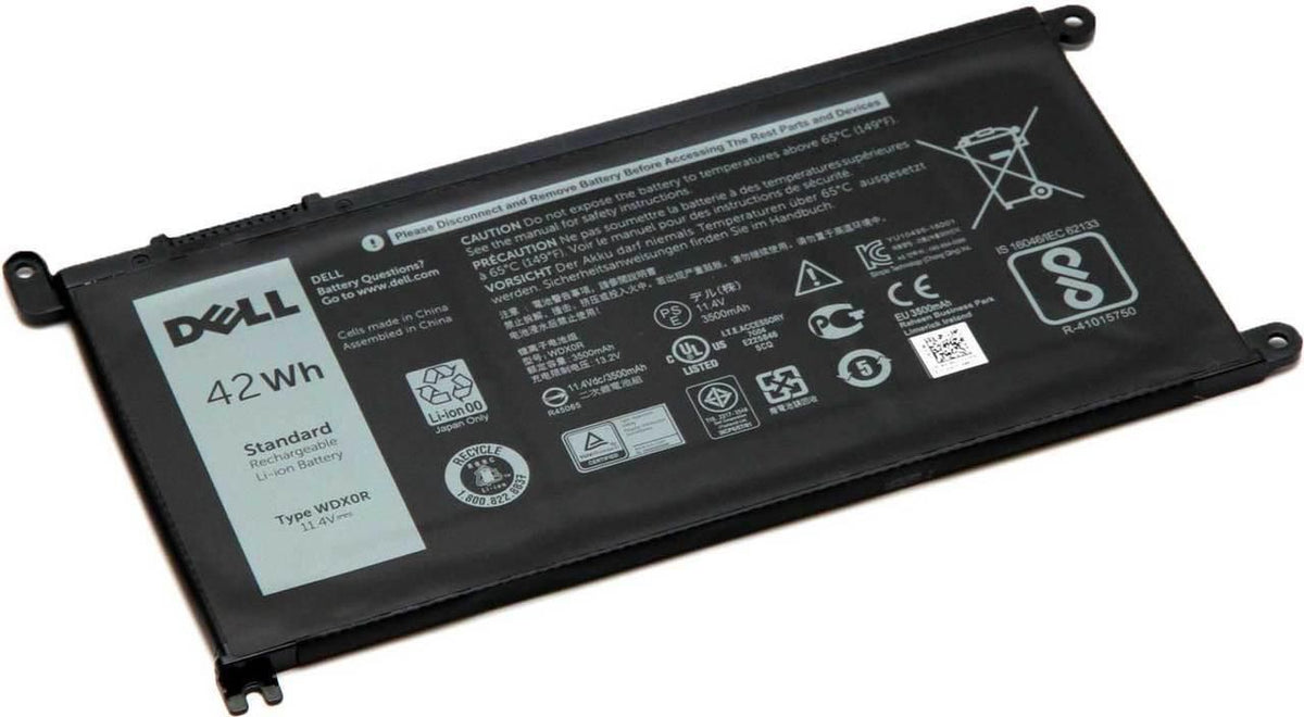 Dell Battery, 42WHR, 3 Cell, Lithium Ion, Prismatic battery Y3F7Y, Battery, DELL, Inspiron 13 5368, 5378, 7368, 7378 Inspiron 15