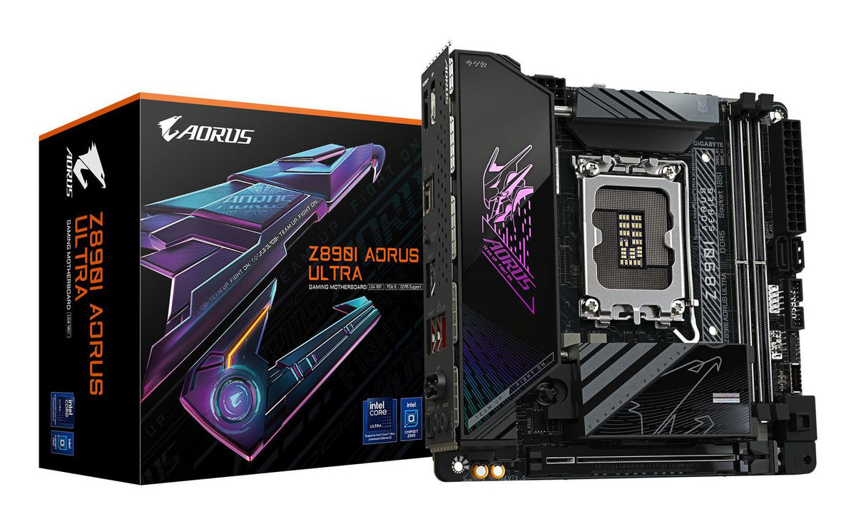 Gigabyte Motherboard - Supports Intel Core Ultra (Series 2) Cpus, 8+1+2 Phases Vrm, Up To 8800Mhz Ddr5 (Oc), 1Xpcie 5.0 + 1Xpcie 4.0, Wi-Fi 7,