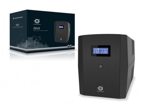 Conceptronic ZEUS 1200VA 720W UPS, IEC socket