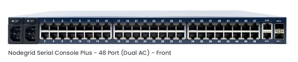 ZPE Systems Nodegrid Serial Plus - Core Edition. 48-port Cisco Rolled, 2-Core CPU, 4GB DDR4, 16GB SSD, 2 SFP, 2 GbE, 2 USB 3.0, 5G LTE